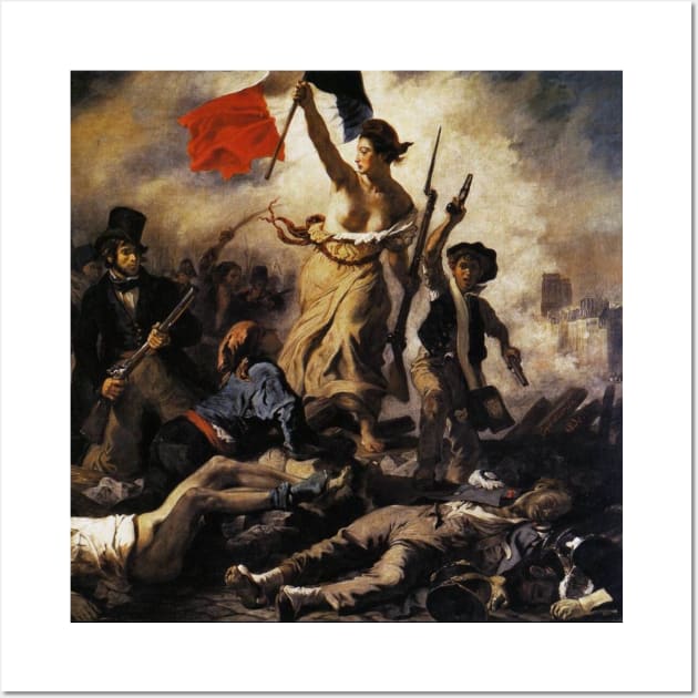 Liberty Leading the people Eugene Delacroix french art Wall Art by CONCEPTDVS